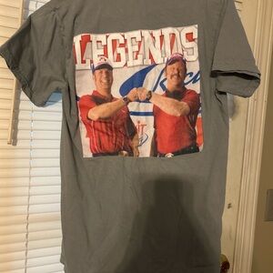 Comfort Colors Legends Graphic Short-Sleeve Shirt - Gray with Red Accents